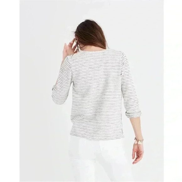 Madewell Striped Lace-Up Top - Picture 3 of 13